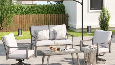 Our Take on the Cozy, Durable 4-Piece Patio Conversation Set