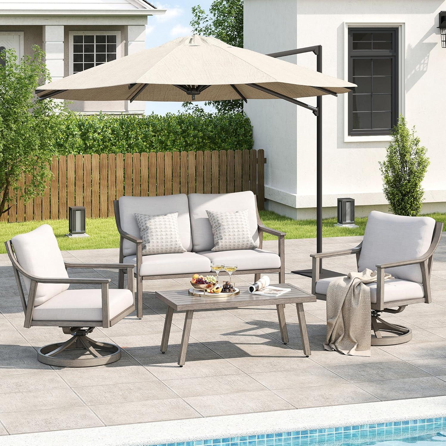 Our Take on the Cozy, Durable 4-Piece Patio Conversation Set
