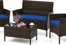 Our Take on the HAPPYGRILL 4-Piece Outdoor Rattan Set: Comfort & Style
