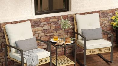 Relaxing Together: Our Review of the 3-Piece Patio Rocking Set