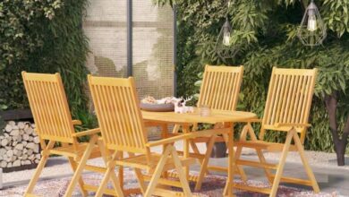 Discovering Comfort and Style: Our Take on the 5-Piece Teak Patio Set