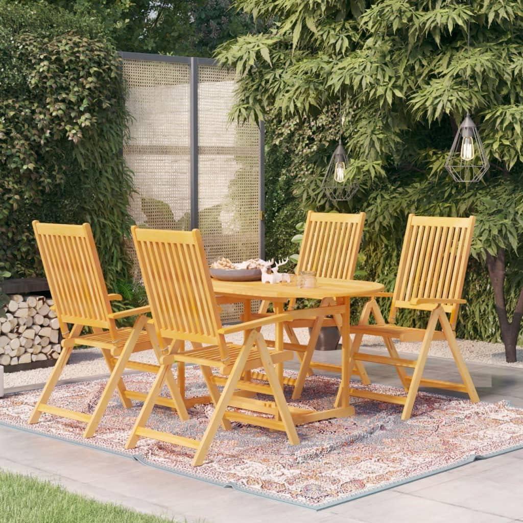 Discovering Comfort and Style: Our Take on the 5-Piece Teak Patio Set
