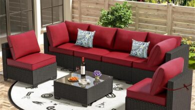 Our Honest Take on the 7-Piece Red Wicker Patio Sofa Set