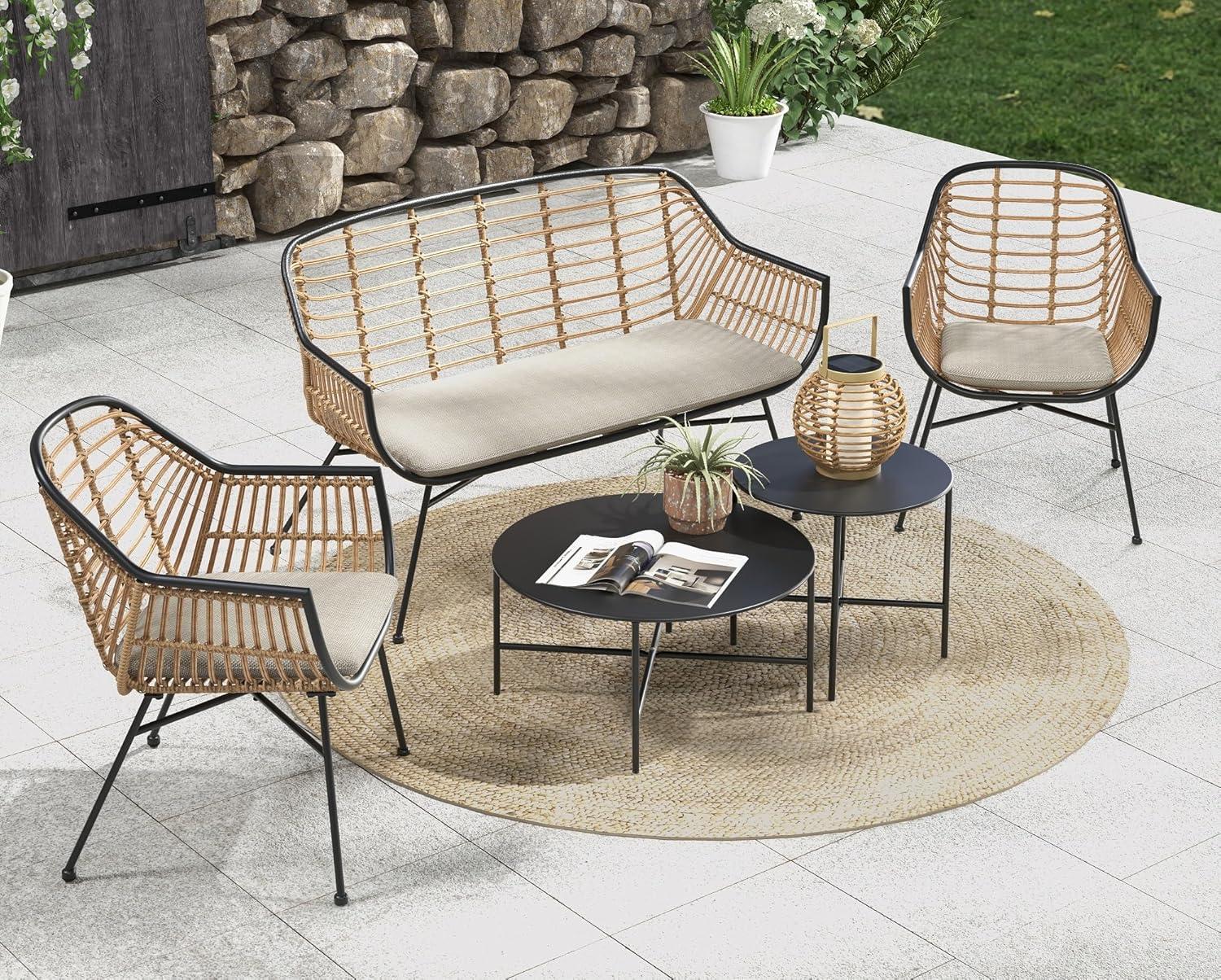 Our Take on the Grand Patio 5-Piece Wicker Set: Stylish & Sturdy