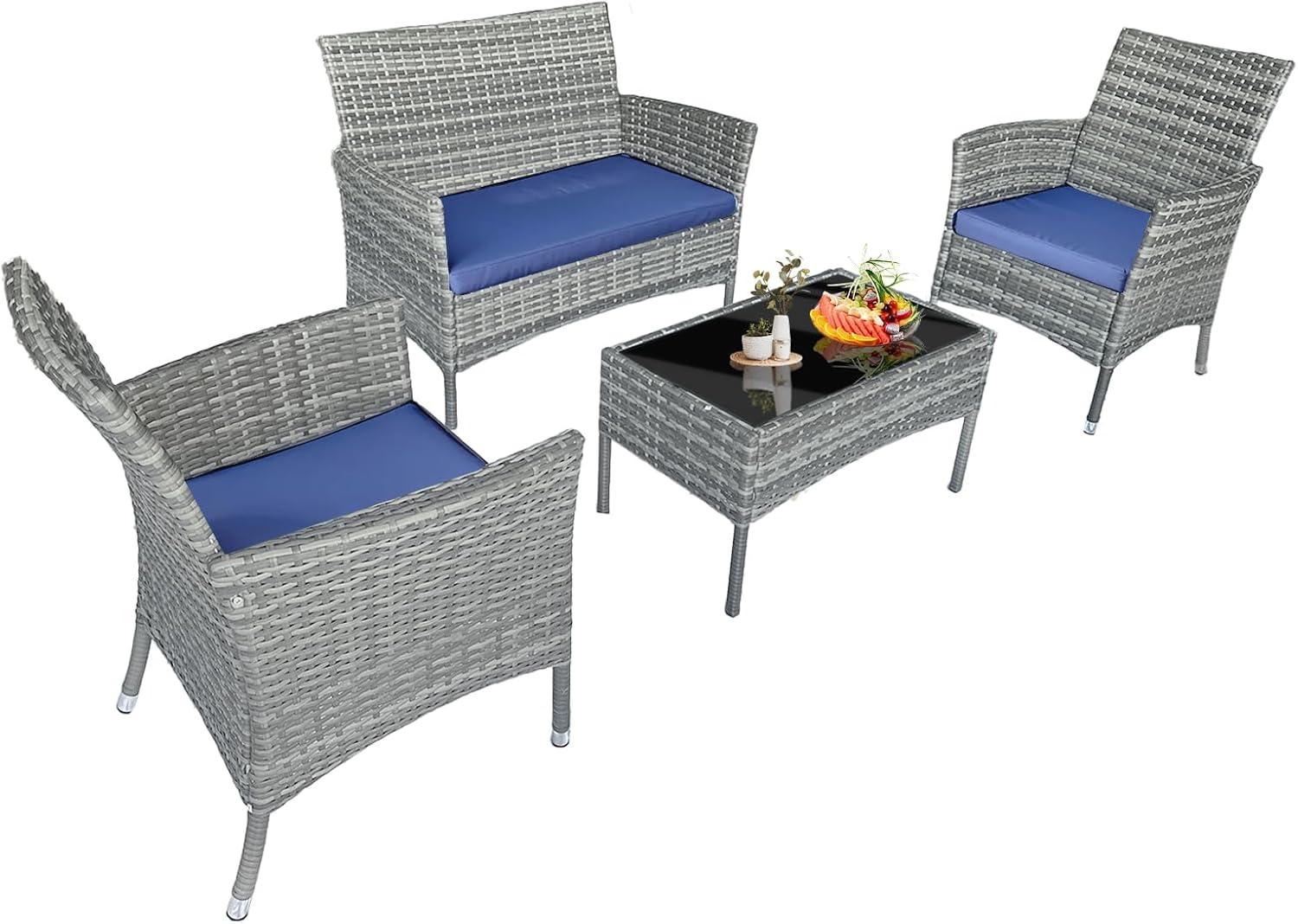 Our Honest Take on the Generic 4-Piece Wicker Patio Set