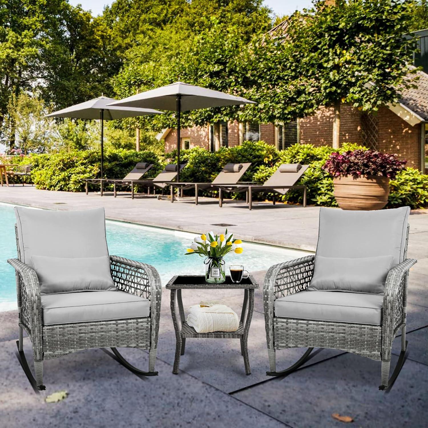 Our Review: CIRMUBUY 3-Piece Outdoor Set for Cozy Relaxation