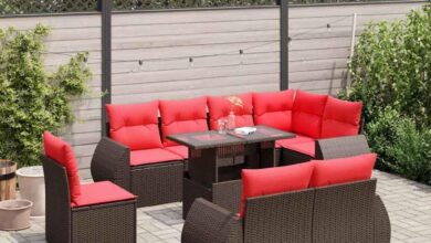 How We Made Outdoor Living Cozy with This 9-Piece Patio Sofa Set