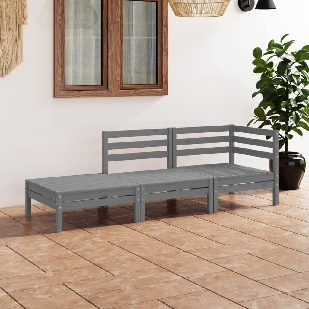 Our Take on the Stylish Gray Pinewood 3-Piece Patio Set