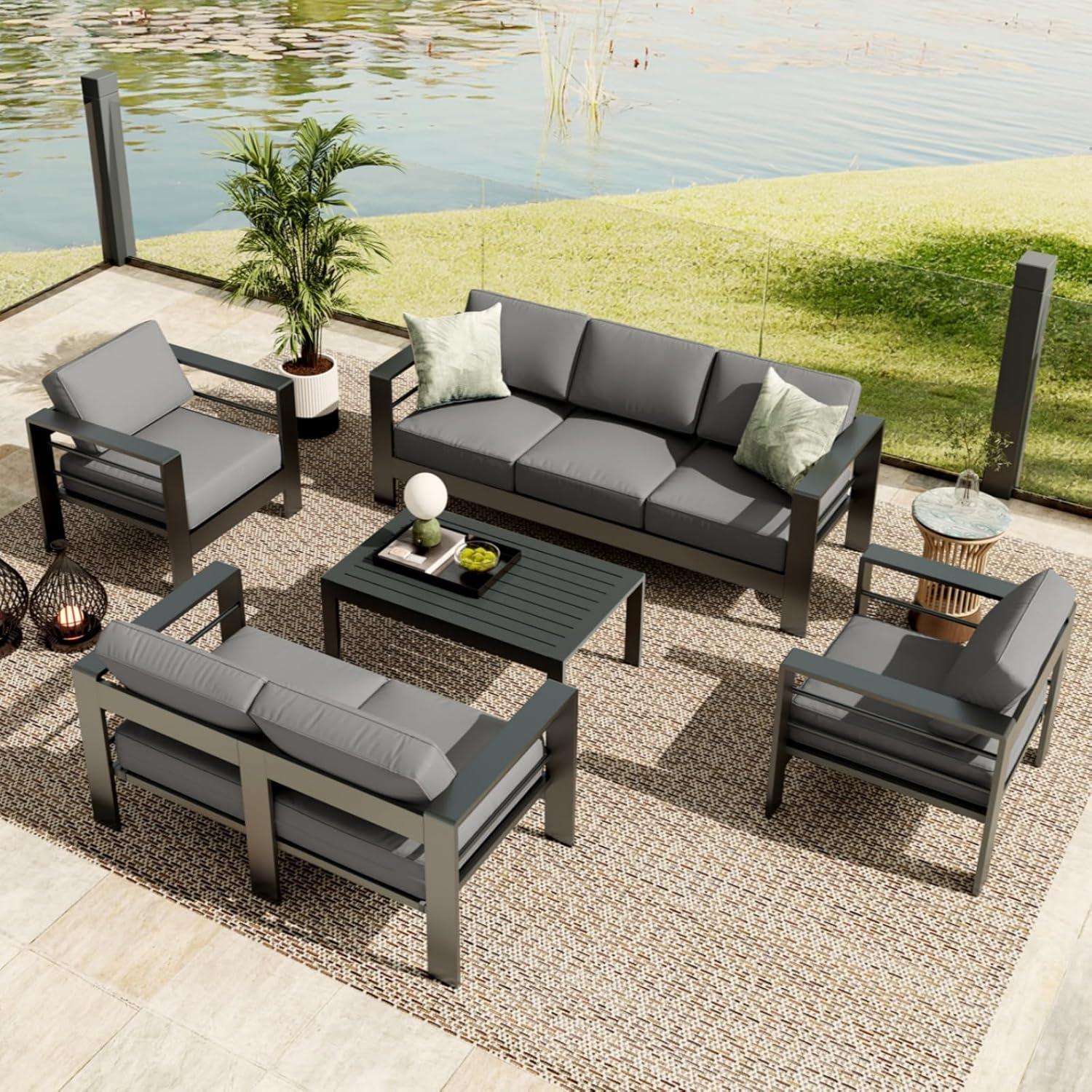 Our Take on the GarveeLife 7-Seat Aluminum Patio Set: Style Meets Comfort