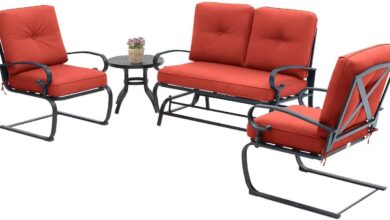 Our Honest Take on the SOLAURA 4-Piece Red Patio Set
