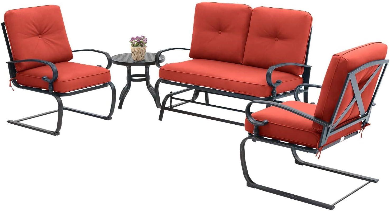 Our Honest Take on the SOLAURA 4-Piece Red Patio Set
