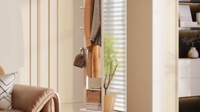 Our Take on the 3-in-1 Wood Mirror with Storage & Hooks