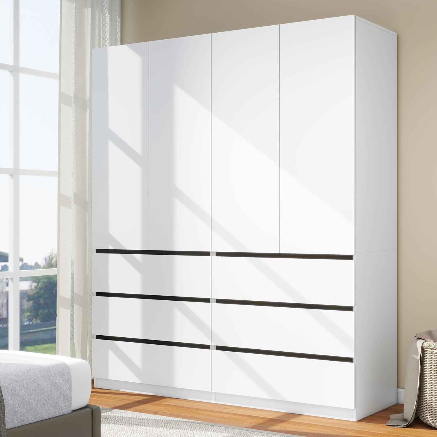 Our Take on the Modern White Armoire: Spacious, Sturdy & Stylish