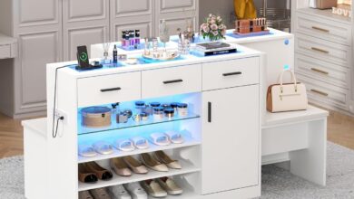 How We Found Ample Storage and Style in This LED Armoire