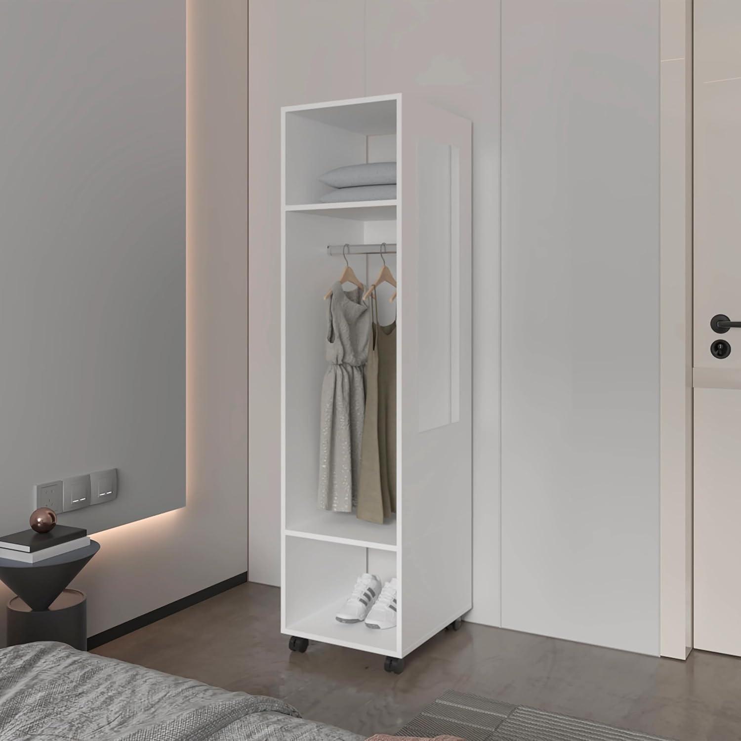 Our Honest Take on the White 3-Shelf Wardrobe for Small Spaces