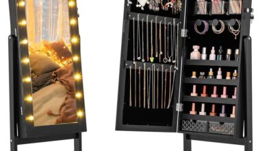 How We Organized Our Treasures: CHARMAID Jewelry Cabinet Review