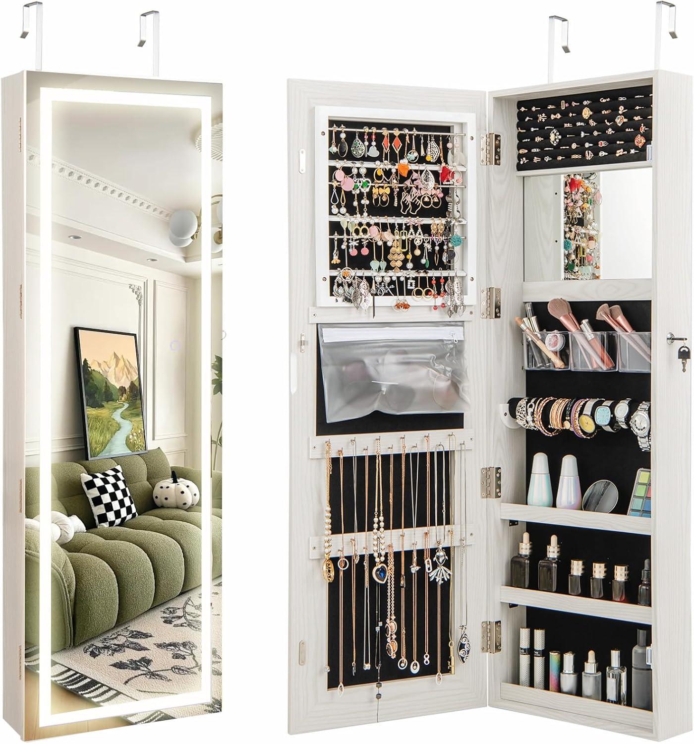 Our Take on the CHARMAID LED Jewelry Cabinet: Stylish & Spacious Storage