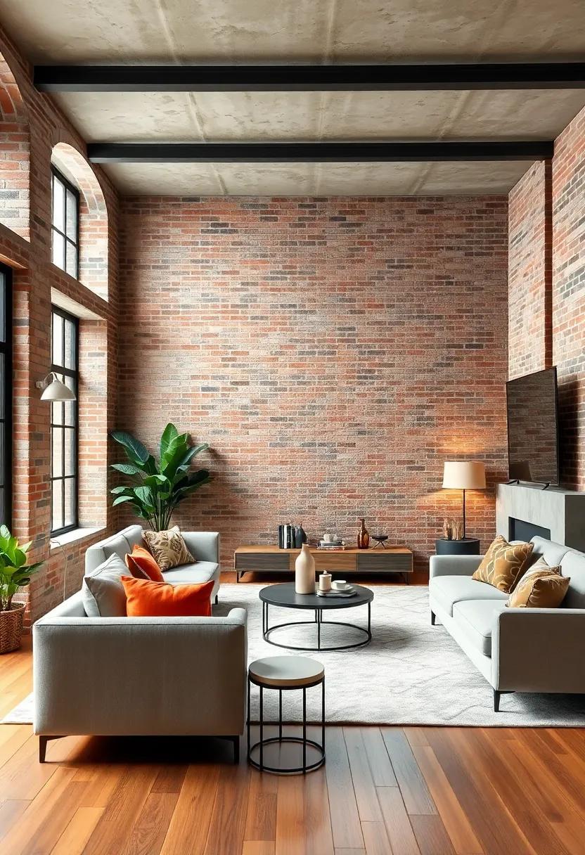 23 Stunning Industrial Living Rooms Featuring Exposed Brick Walls for Urban Charm