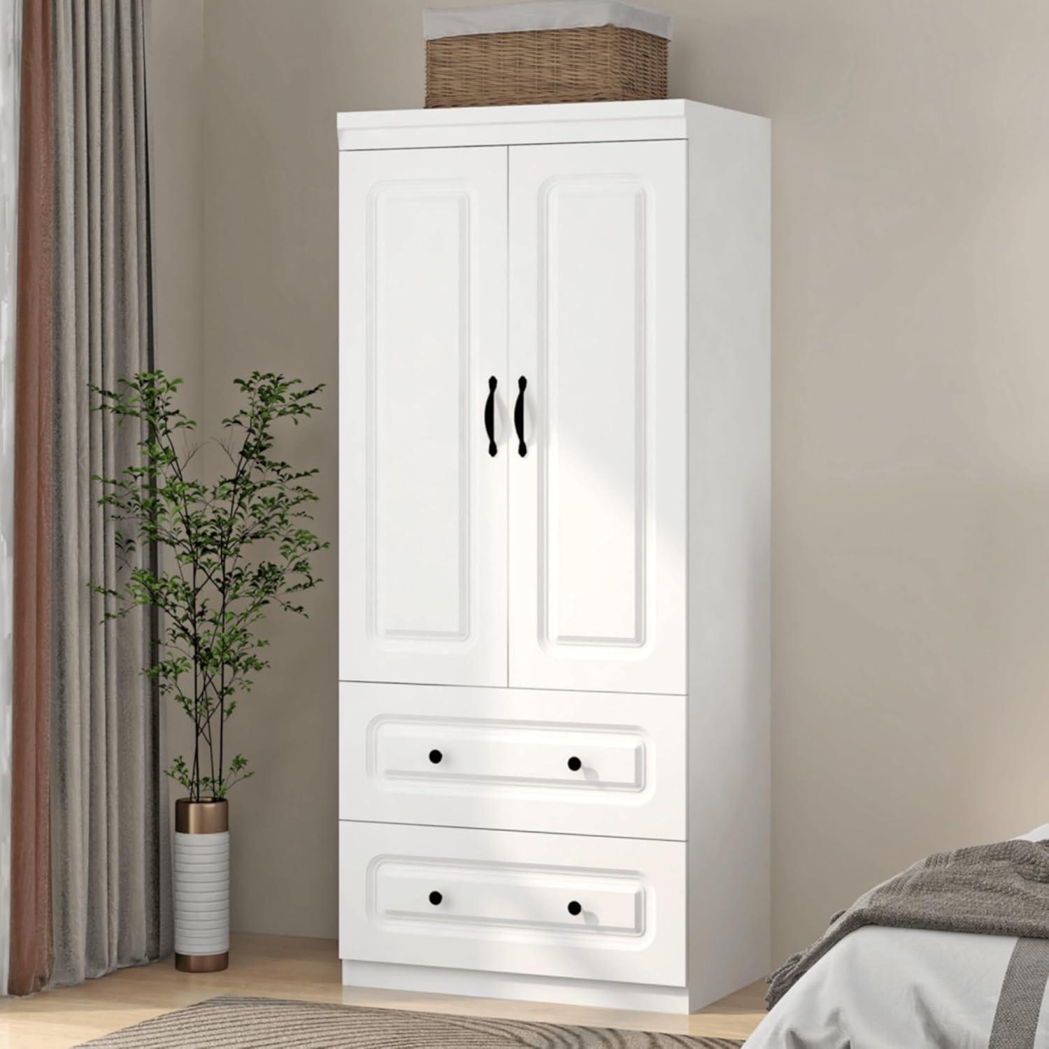 Our Honest Take on the ModMakers 71″ White Wardrobe Closet