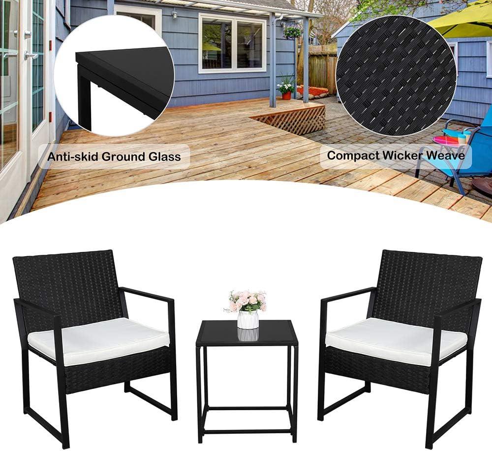 our⁣ Honest Take ‍on the Stylish 3-Piece Black‍ & White Patio Set