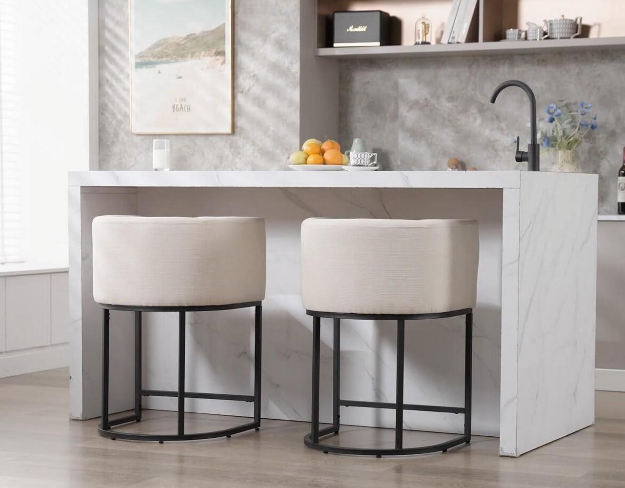 Our Honest Take:‌ Stylish & Comfortable ‍Cream ⁤Linen Bar ⁢Stools Set