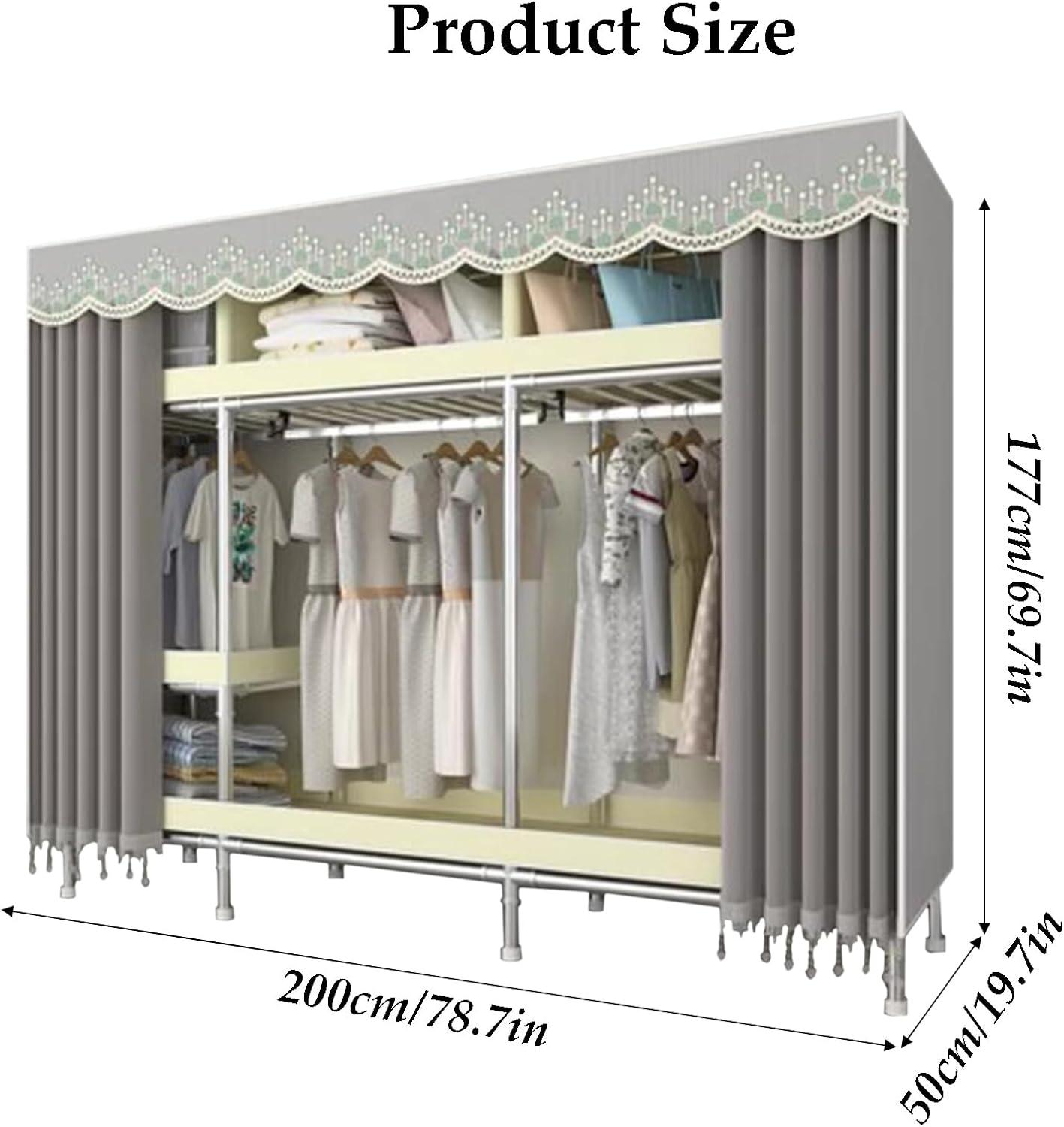 Our Take on the Sturdy​ Steel Pipe Wardrobe: Stylish & Spacious