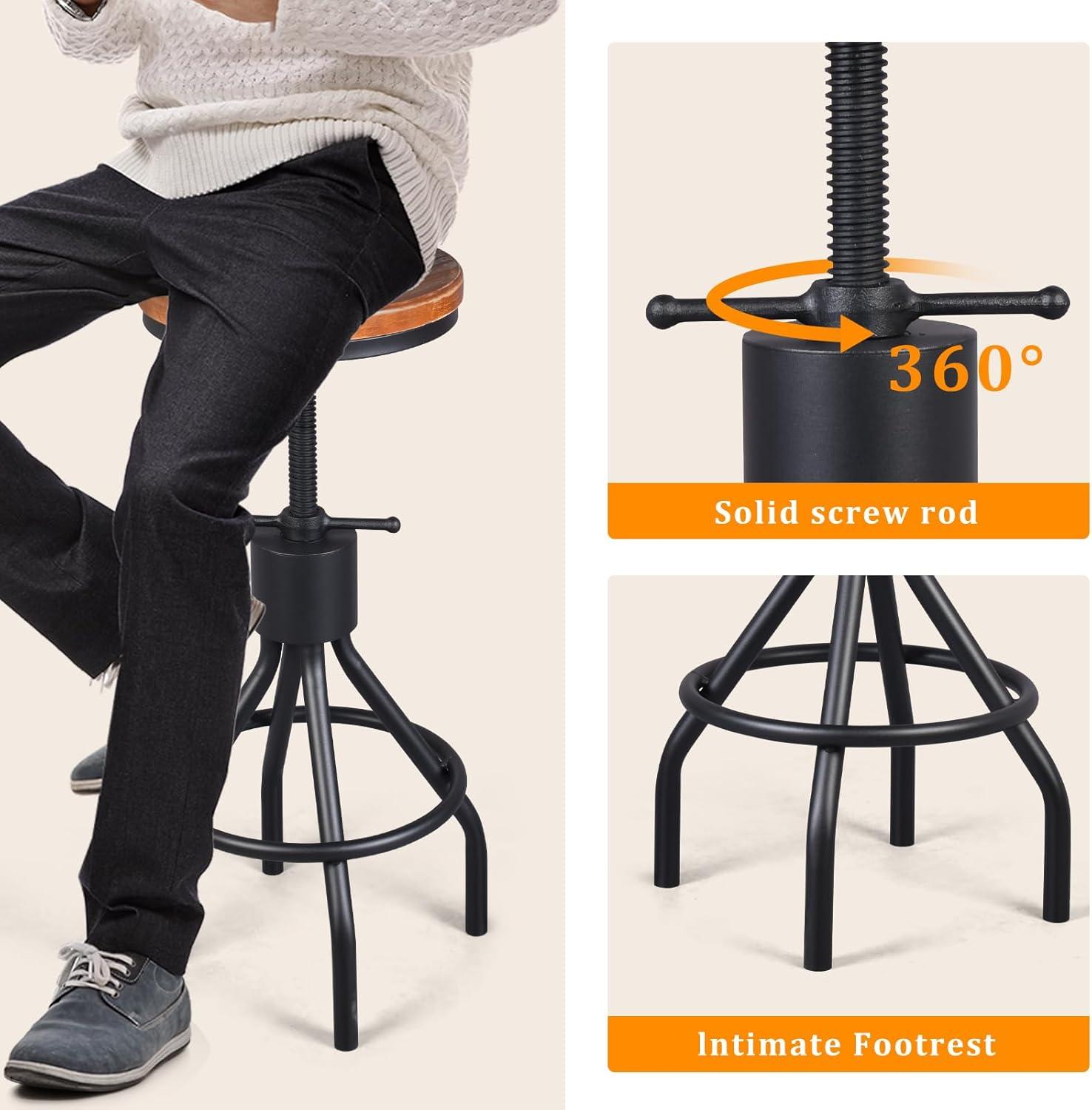 Our Take on Diwhy's Vintage Adjustable ⁢Bar Stools: Style Meets Function