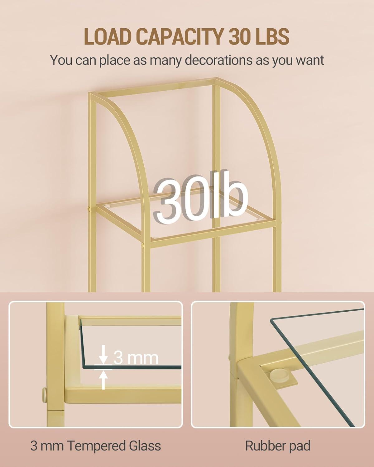 Our Honest ‌Take: Stylish & Space-Saving Gold Glass Bookshelf Review