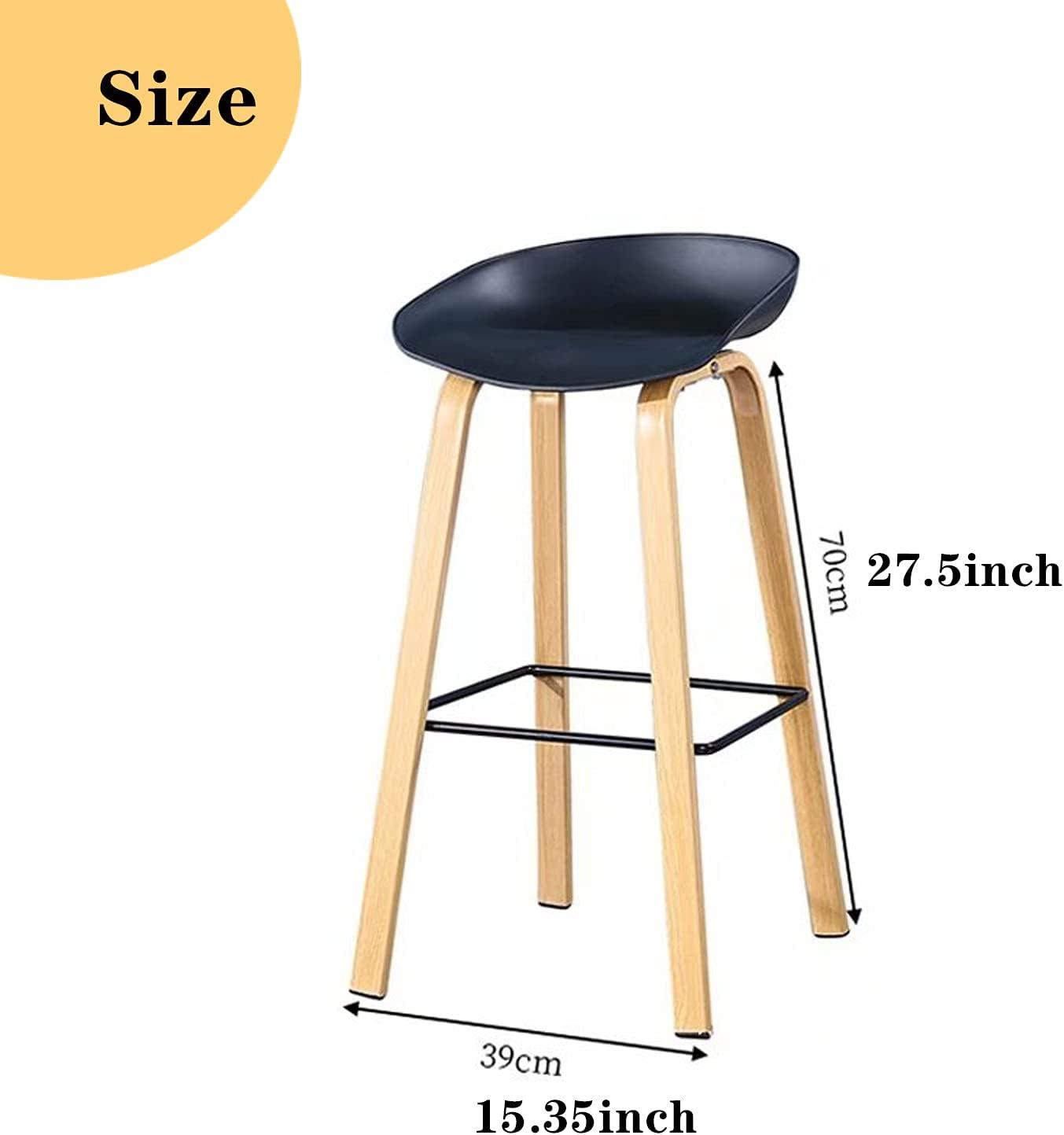 Our Thoughtful Review of⁣ URINGO's Nordic ​Black Wooden Bar Stools