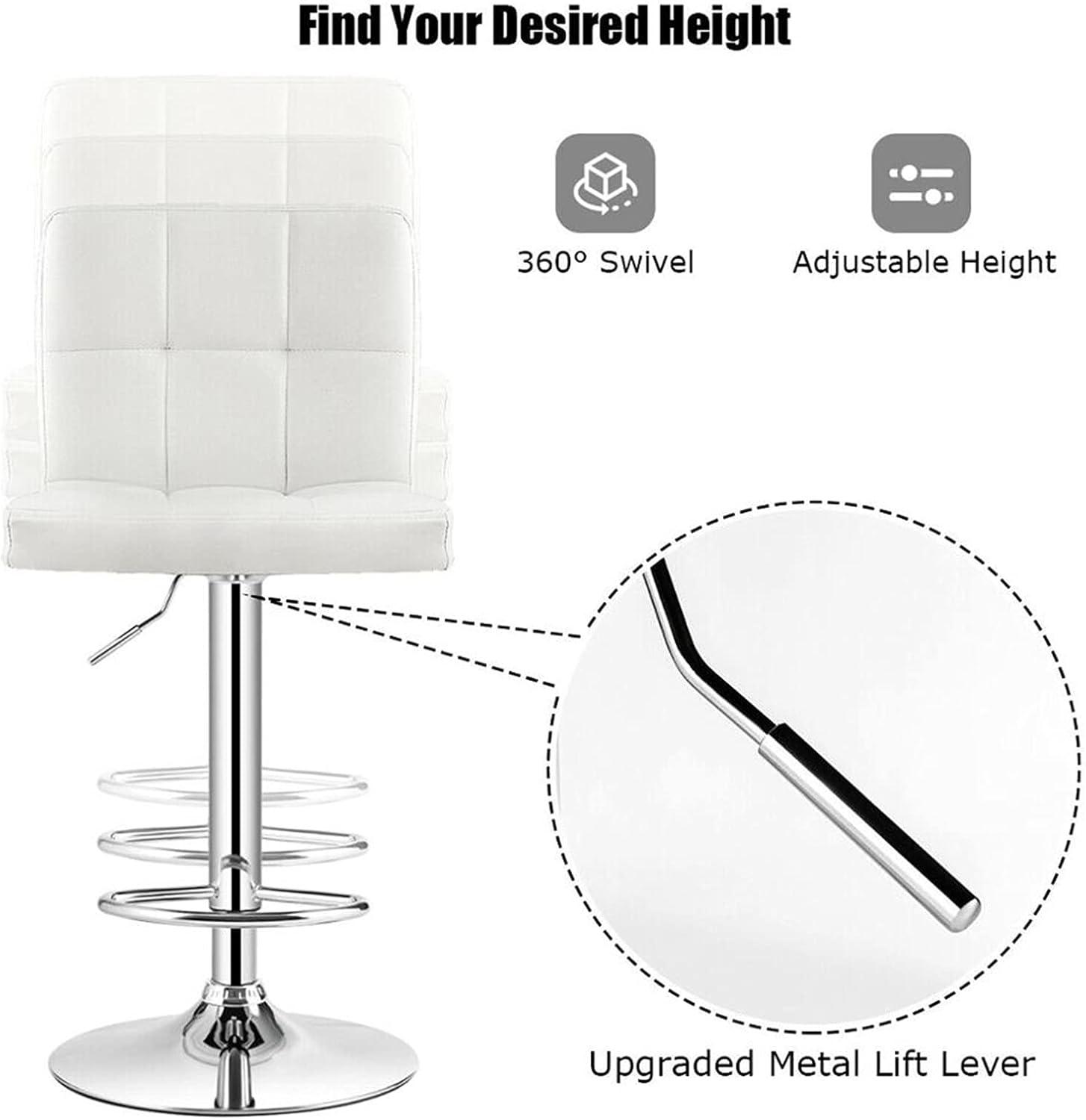 Why We Trust the OMIDM ⁢Adjustable‍ White Bar Stools for Style & Comfort