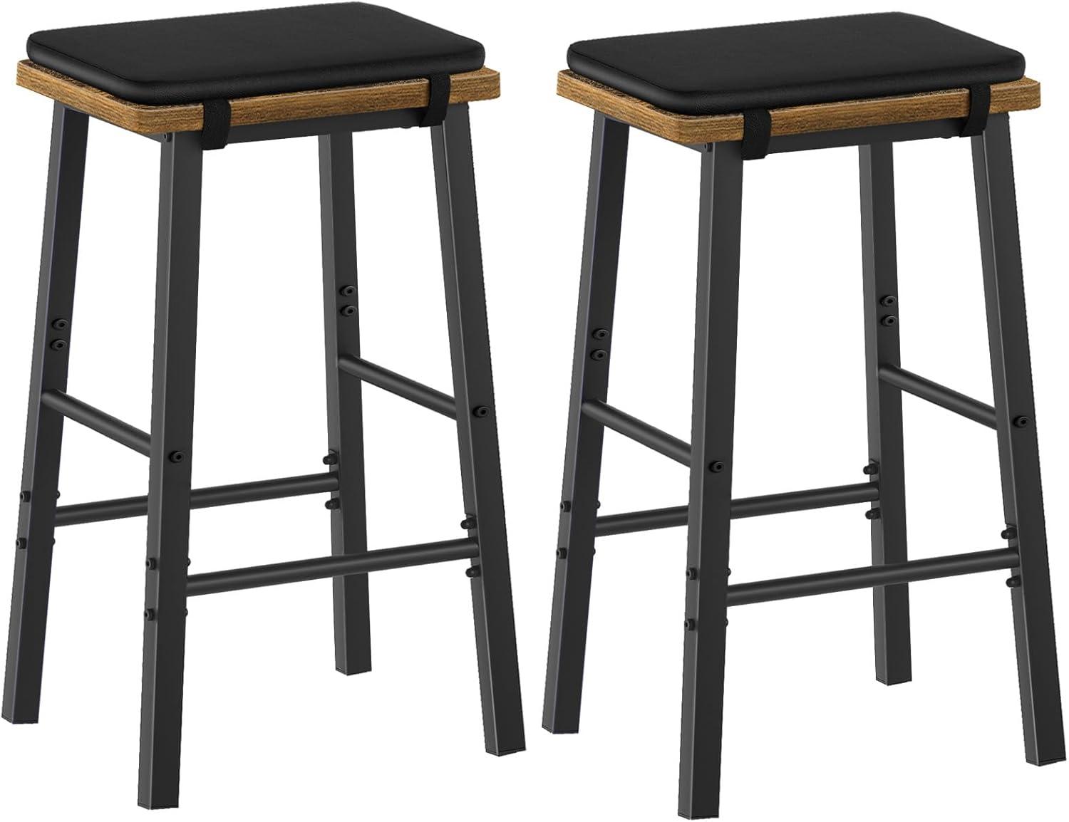 Our Honest Take: Rustic‍ Brown & Black Bar ​Stools Reviewed