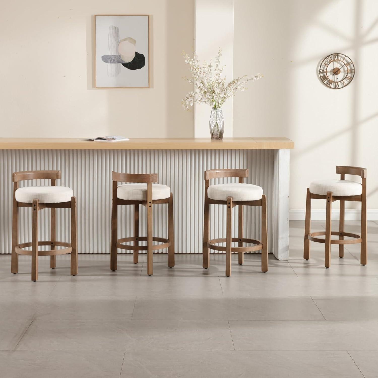 Our Take on Mid-century Linen ⁤Bar Stools: Stylish,⁤ Comfy & Sturdy