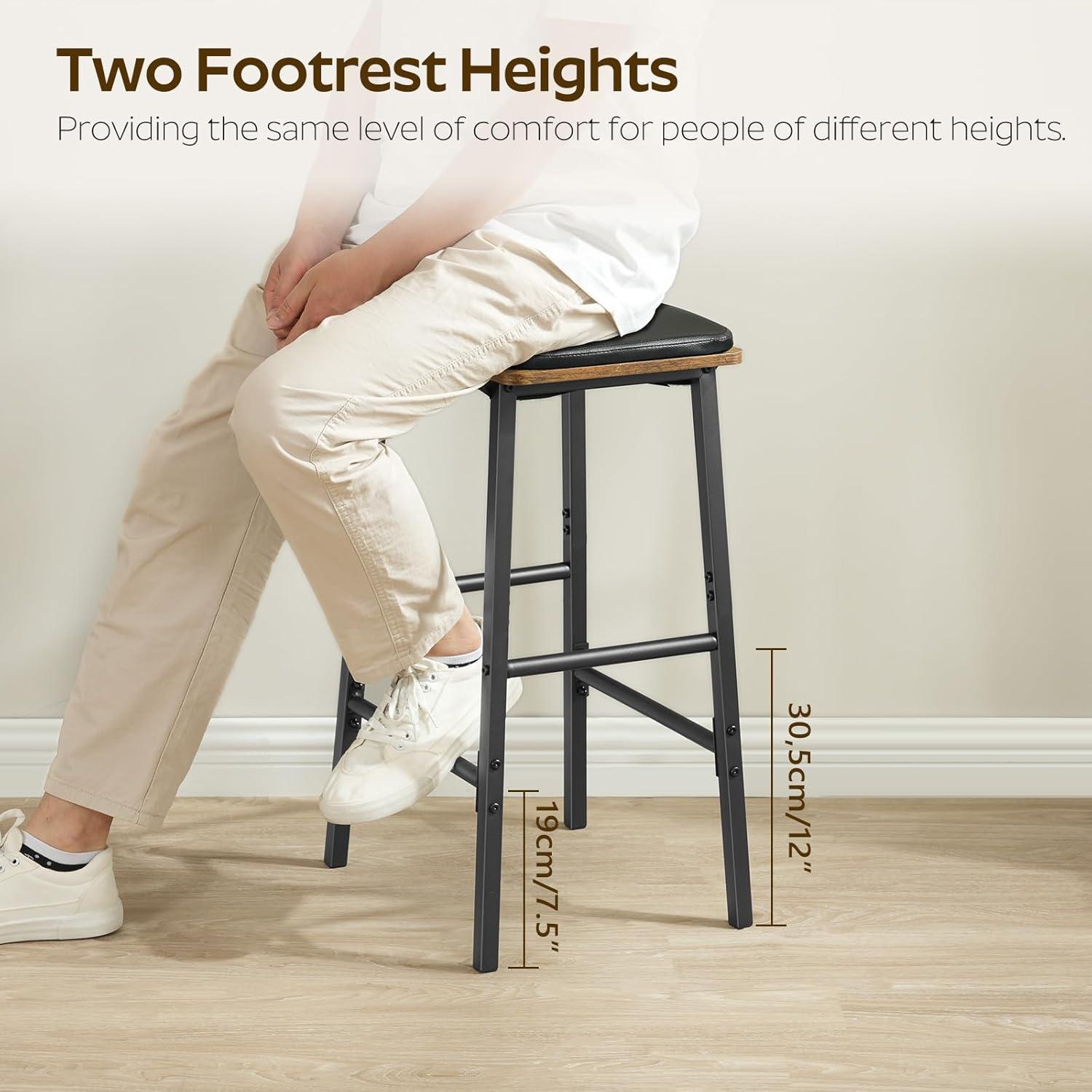 Our Honest​ Take: Rustic ⁤Brown & black Bar Stools Reviewed