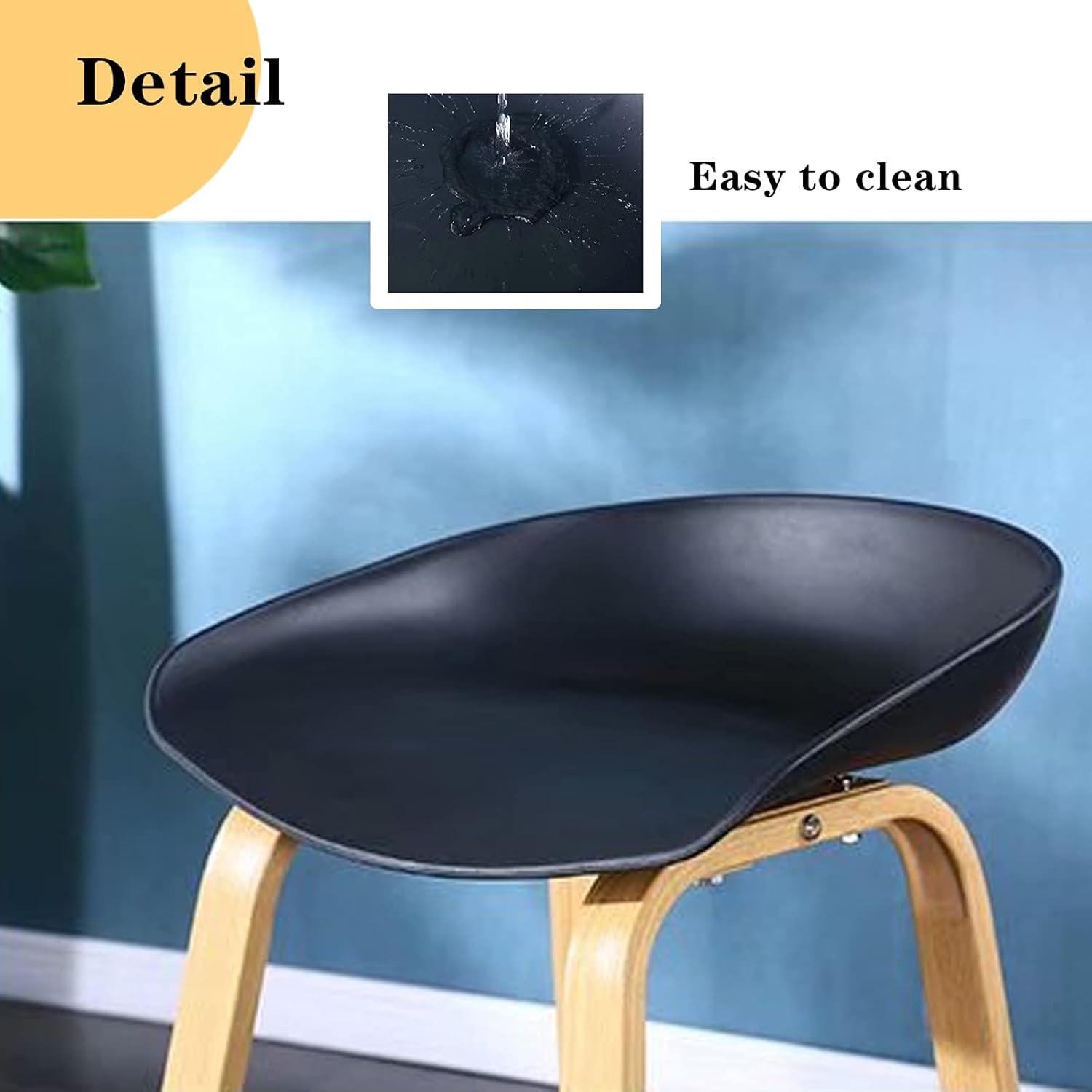 Our Thoughtful ⁢Review of URINGO's Nordic black ‍Wooden Bar Stools