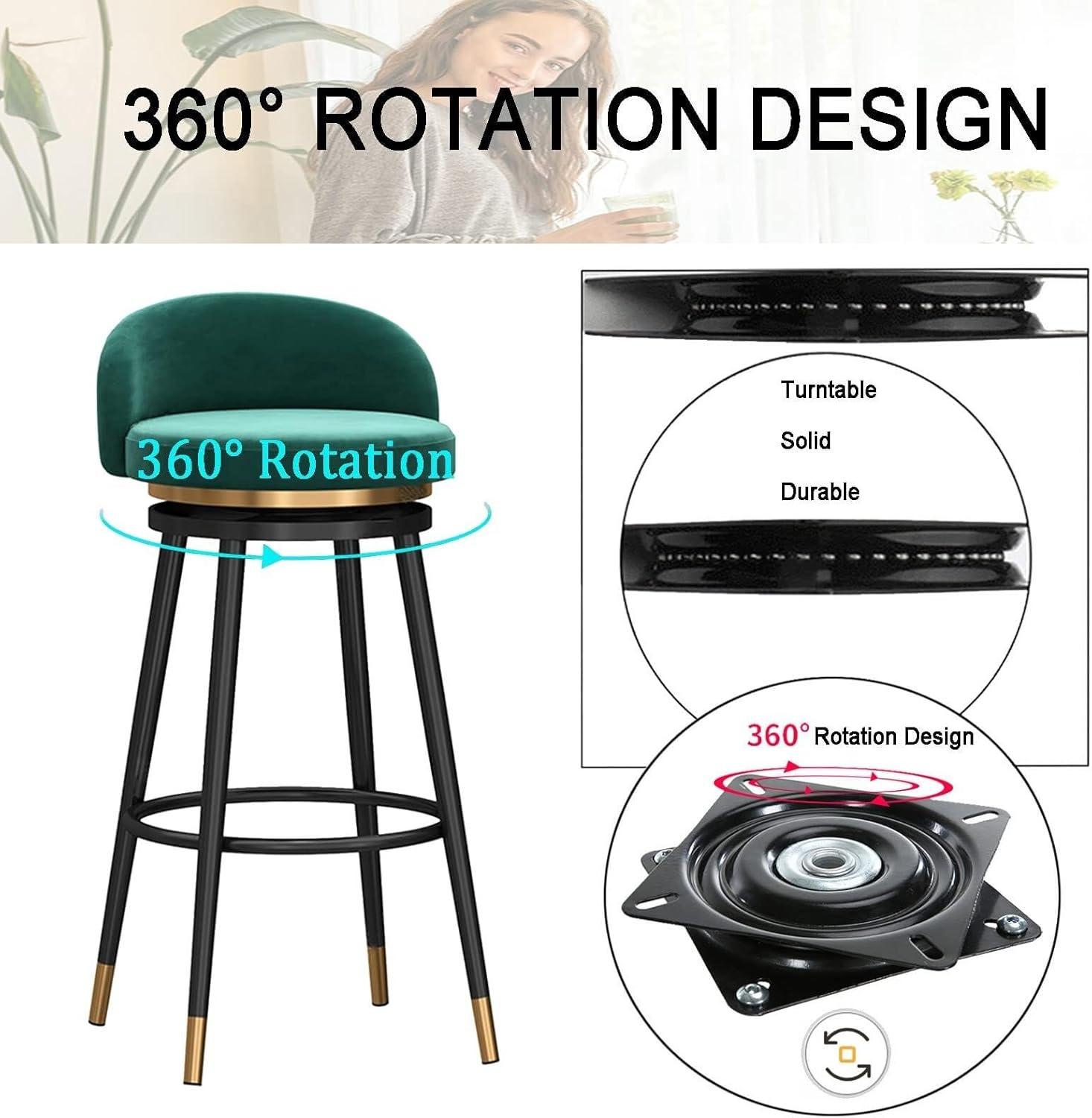 Why⁣ We Love Our Farmhouse Velvet⁣ Swivel Bar Stools: Stylish & Sturdy