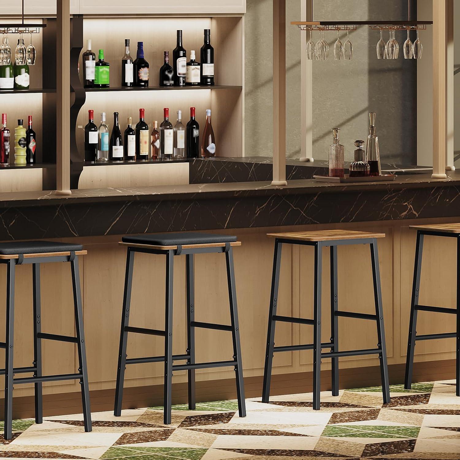 our Honest​ Take: Rustic Brown & Black Bar Stools Reviewed