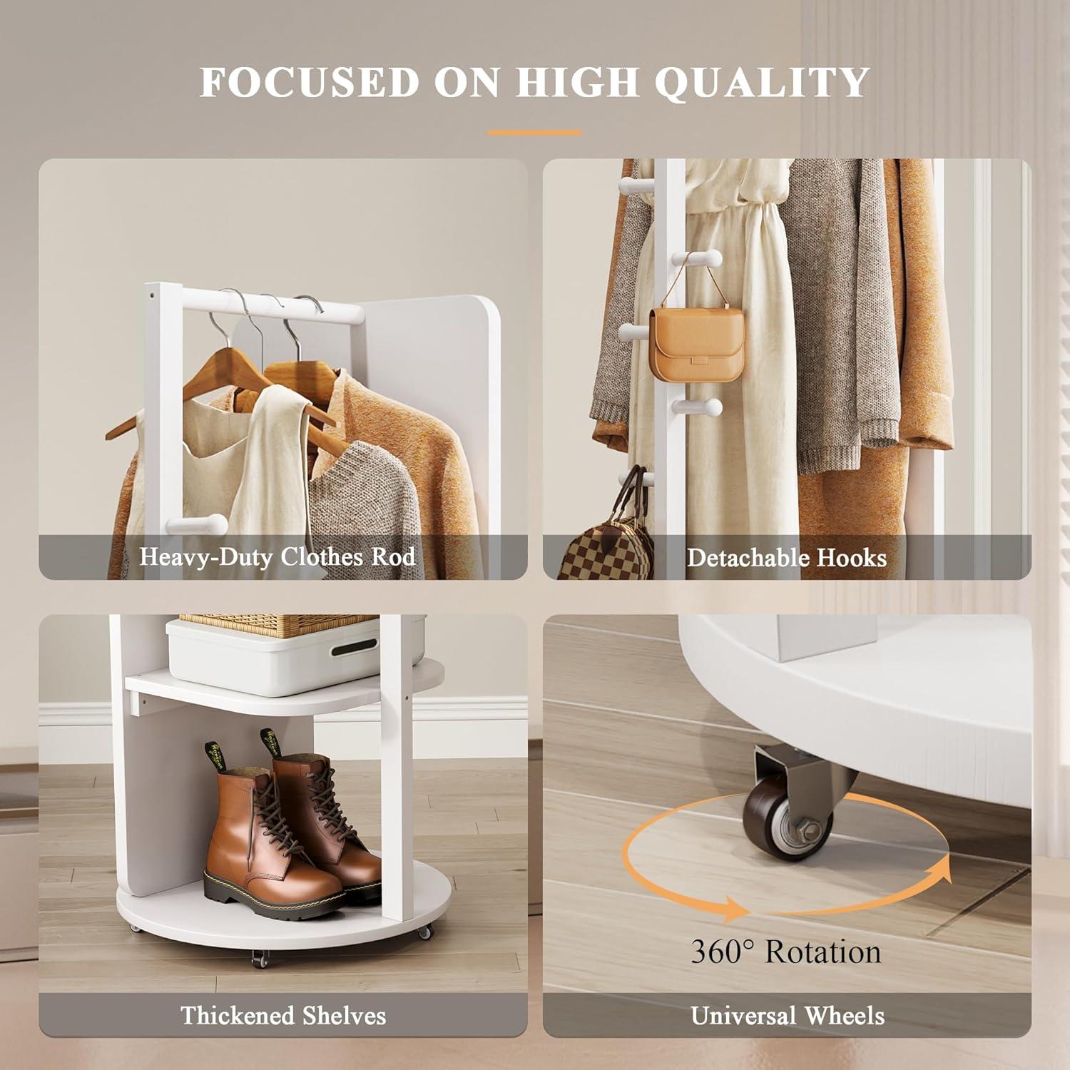 Our Take on the 3-in-1 Wood Mirror with Storage & Hooks