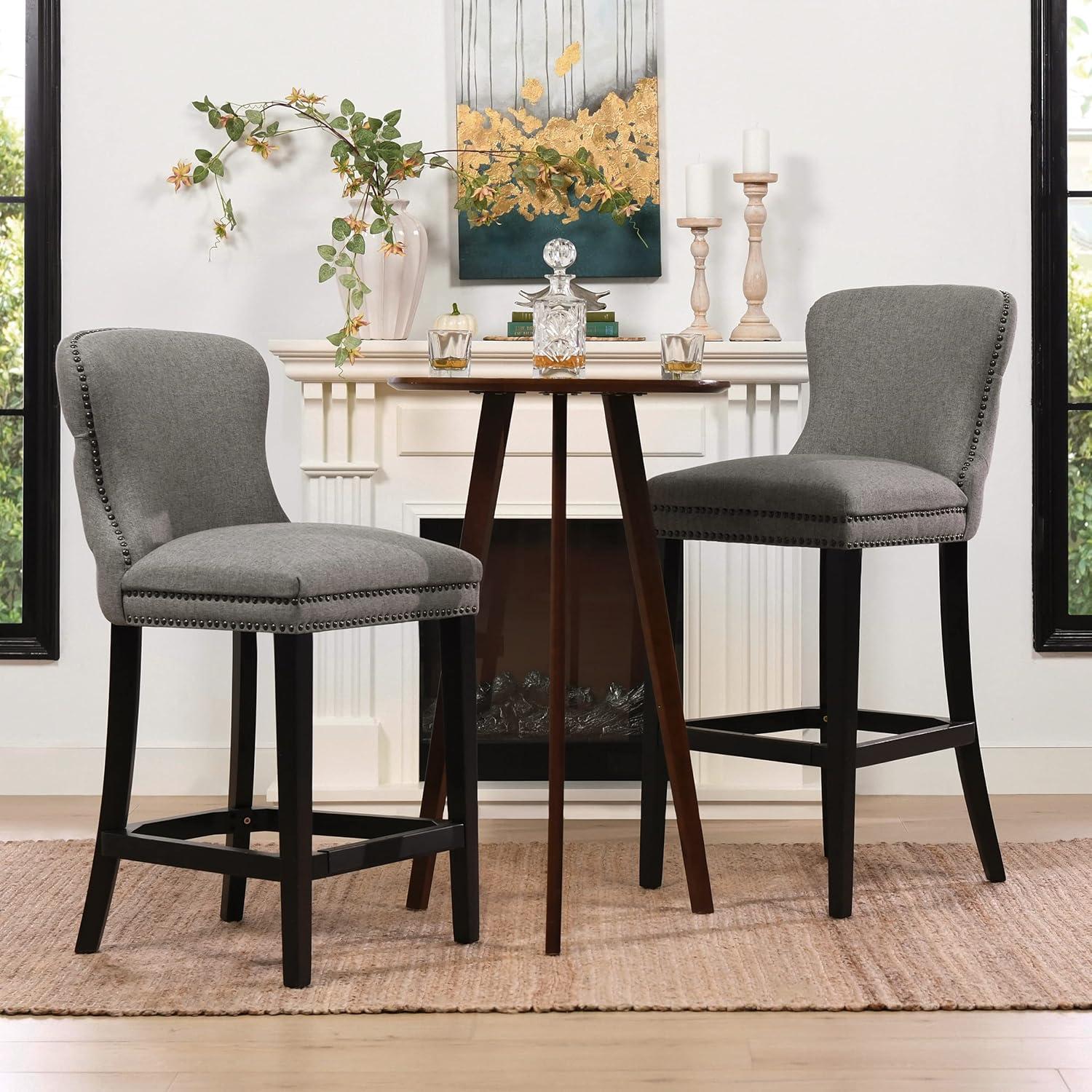 our⁣ Take on jennifer Taylor's Solano Armless Bar Stools Set