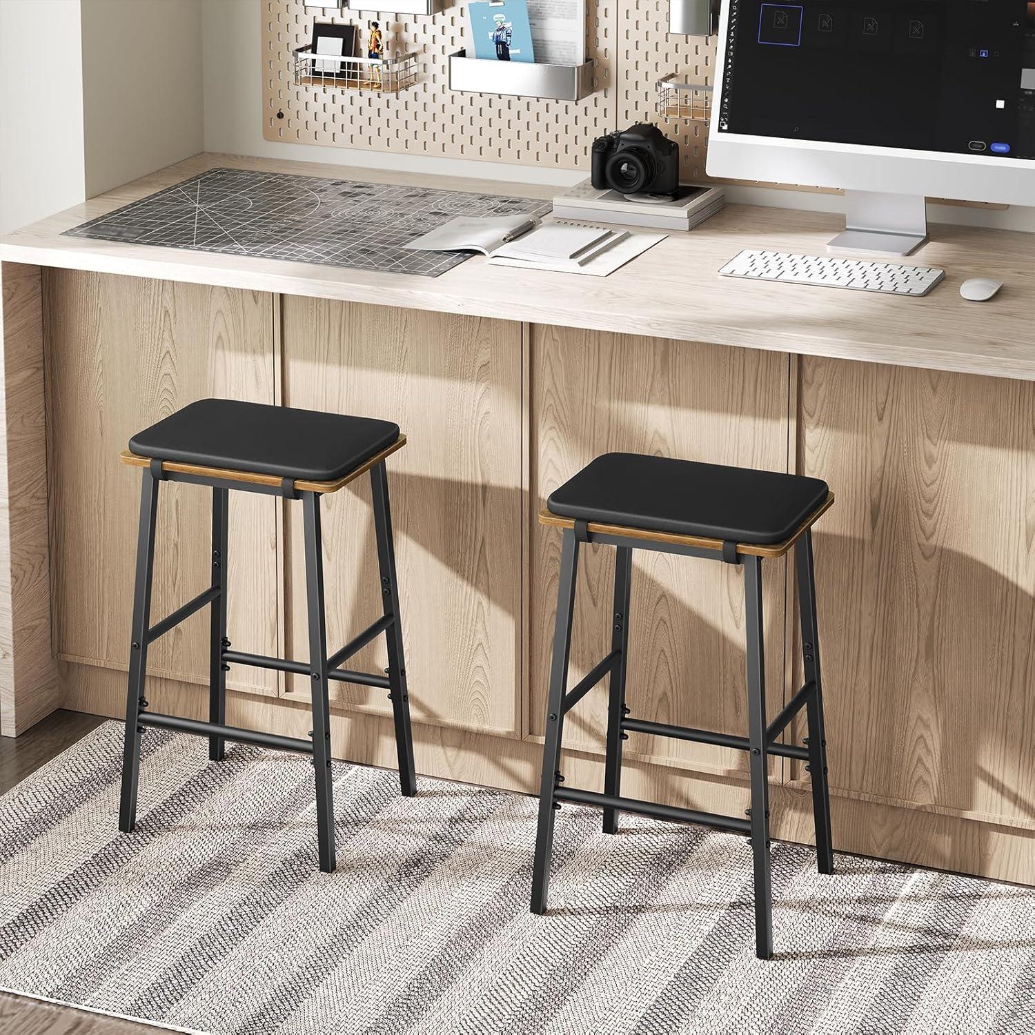 Our Honest Take: Rustic Brown & Black Bar Stools ‌Reviewed