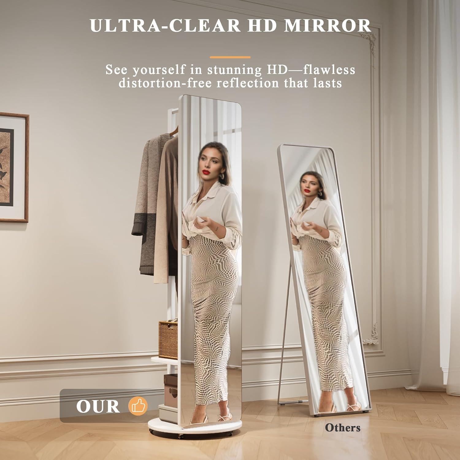 Our Take on the 3-in-1 Wood Mirror with Storage & Hooks