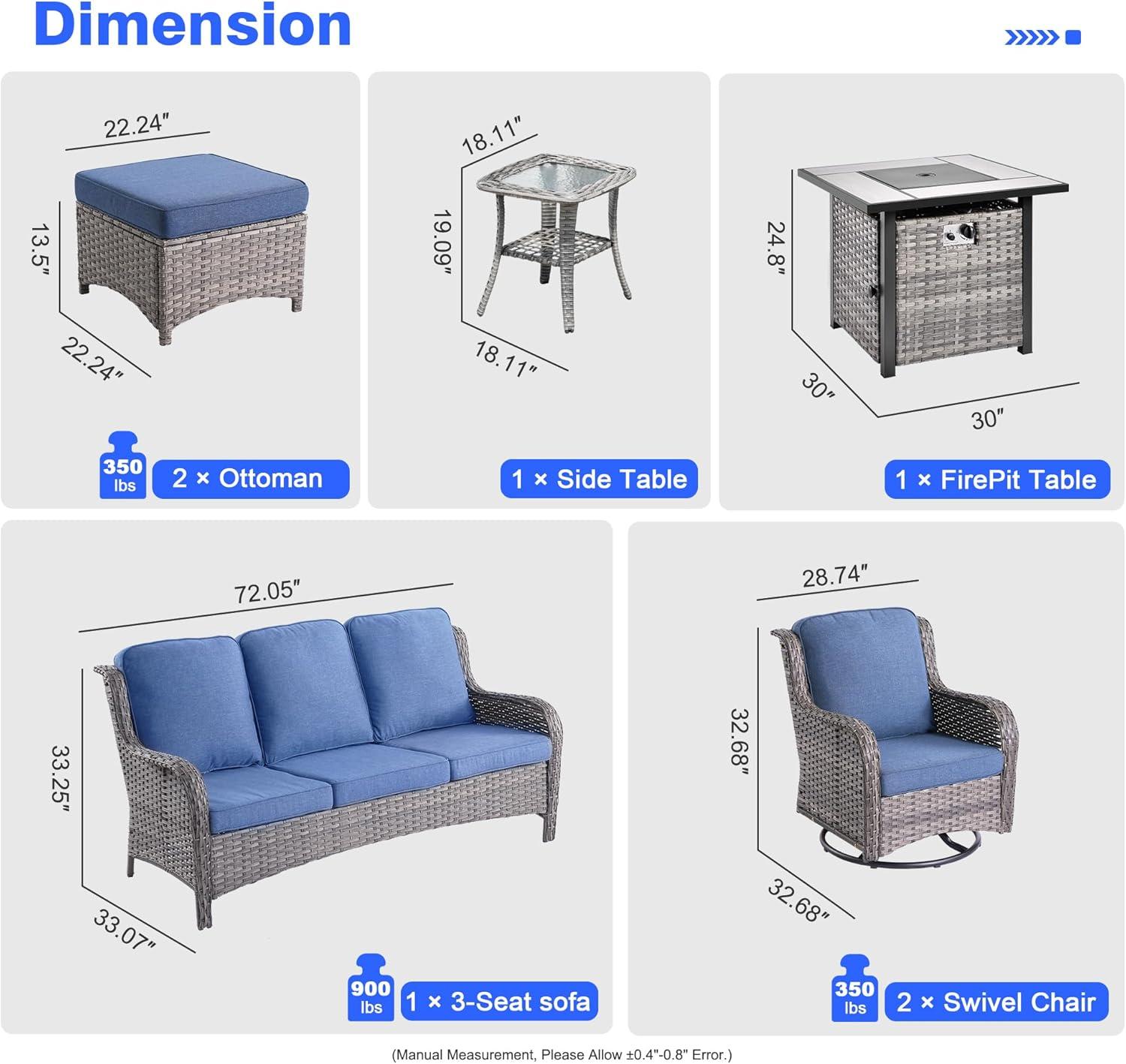 Our Honest Take on XIZZI's⁢ 7-Piece Patio​ Set with Fire ⁢Pit