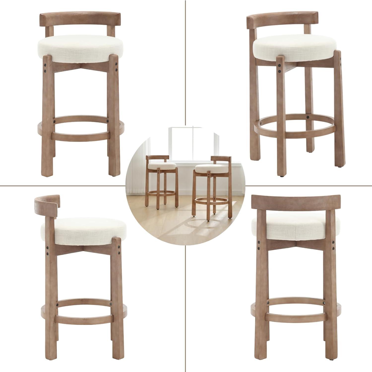 Our take ‍on⁣ Mid-Century Linen Bar Stools: Stylish, Comfy & Sturdy