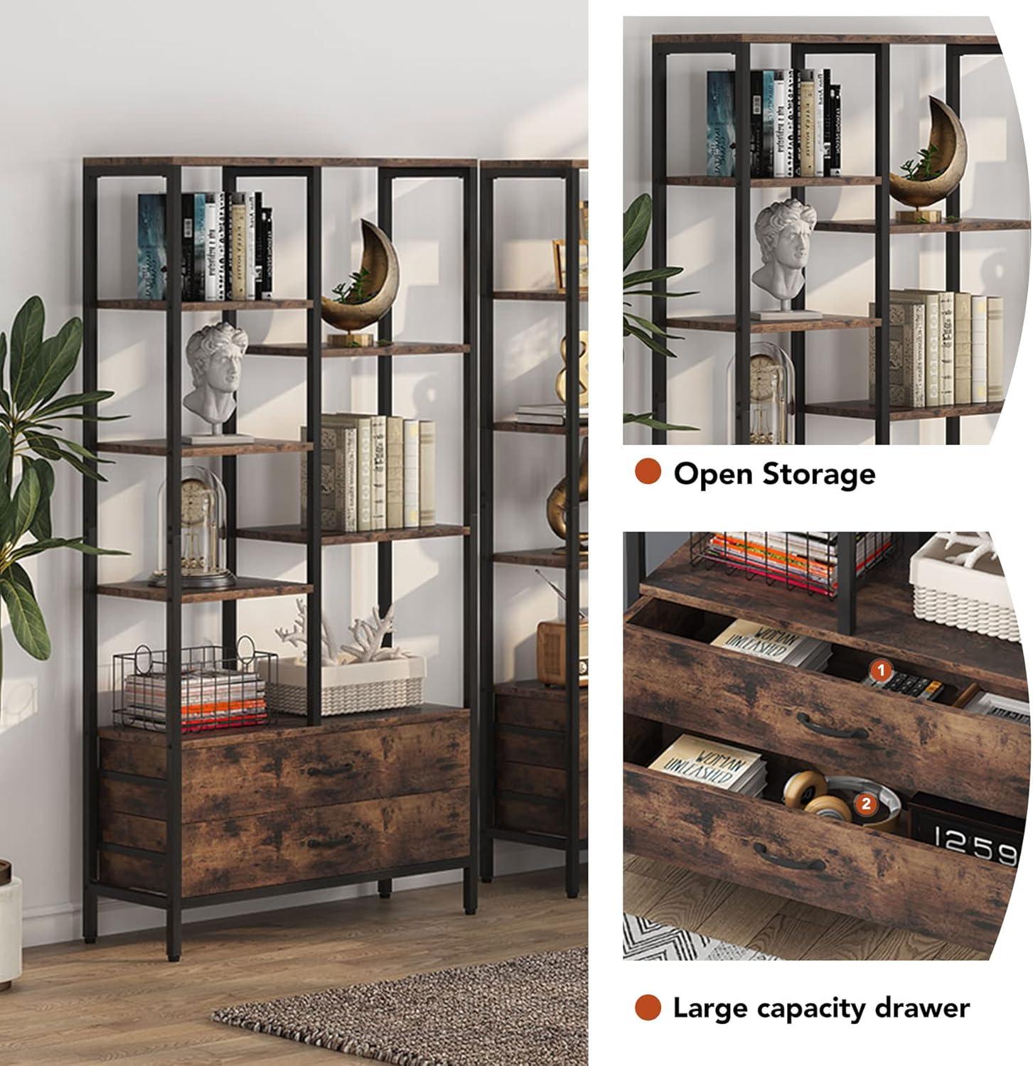 How We organized Our Space with Tribesigns' industrial Bookshelf