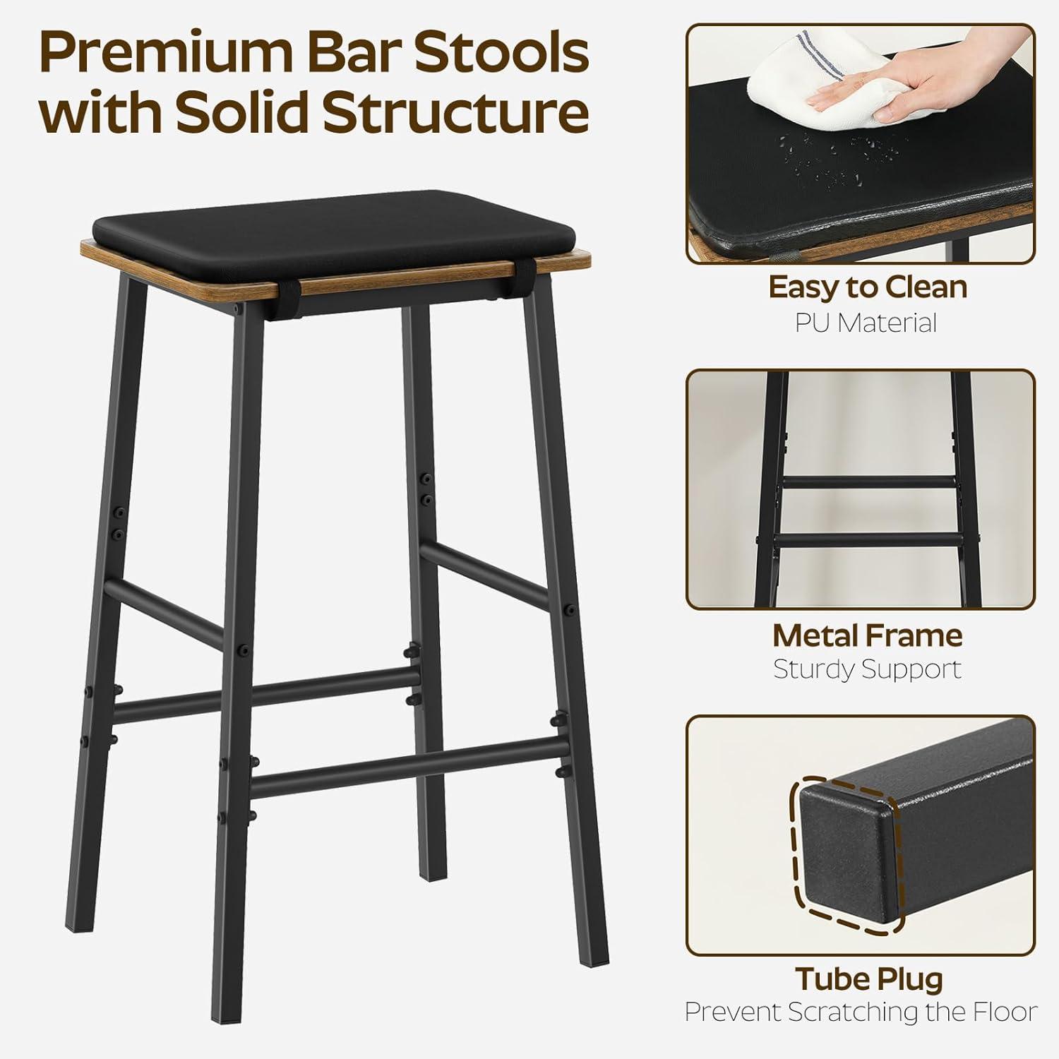 Our Honest Take: Rustic Brown & Black Bar Stools Reviewed