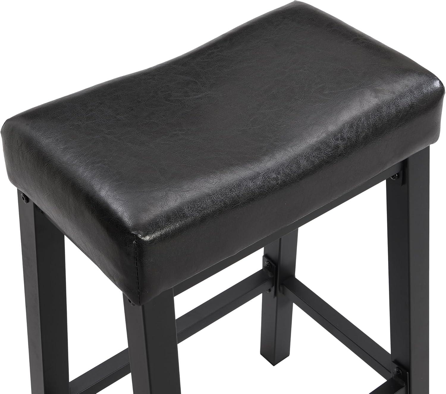 Our Take on eHemco's Sturdy Black Faux Leather Barstool