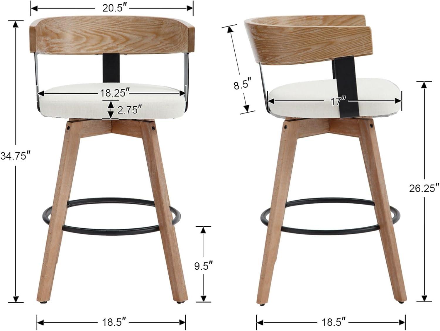 Our ⁢honest Take on DUOMAY's Stylish ⁤360° swivel⁢ Bar ​Stools