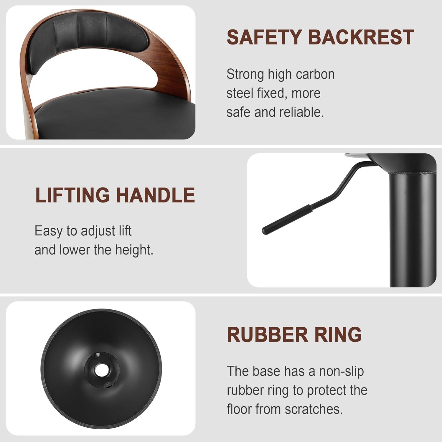 our Honest Take on VECELO's Sleek and Swiveling Bar Stools