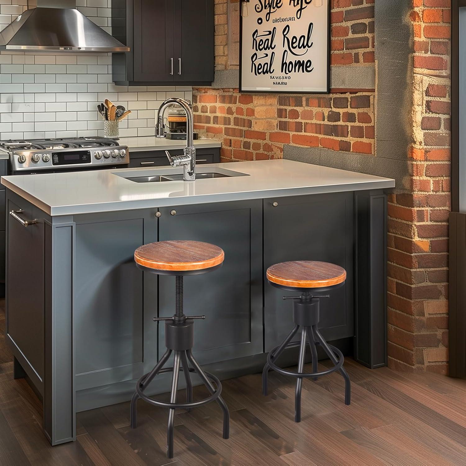 Our Take on Diwhy's vintage Adjustable Bar Stools: Style Meets ​Function