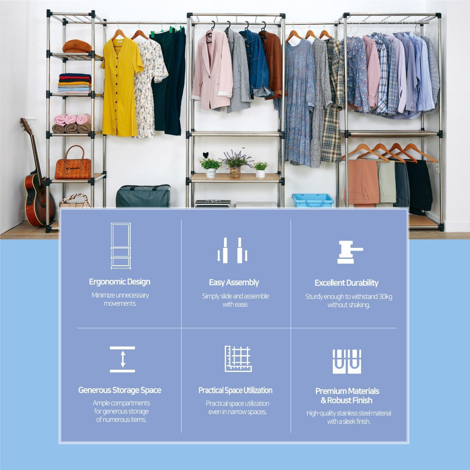 Our Take on the Letusto Stainless Steel Closet Organizer: Sturdy & Simple