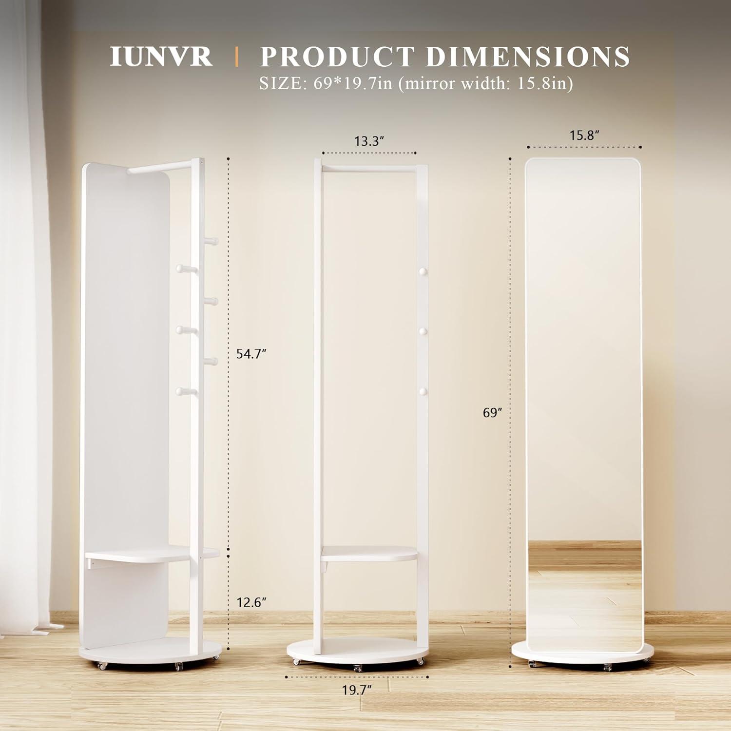 Our Take on the 3-in-1 Wood Mirror with Storage & Hooks